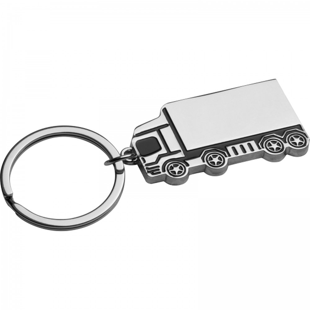 Metal car keyring PAULINA grey - Image 2