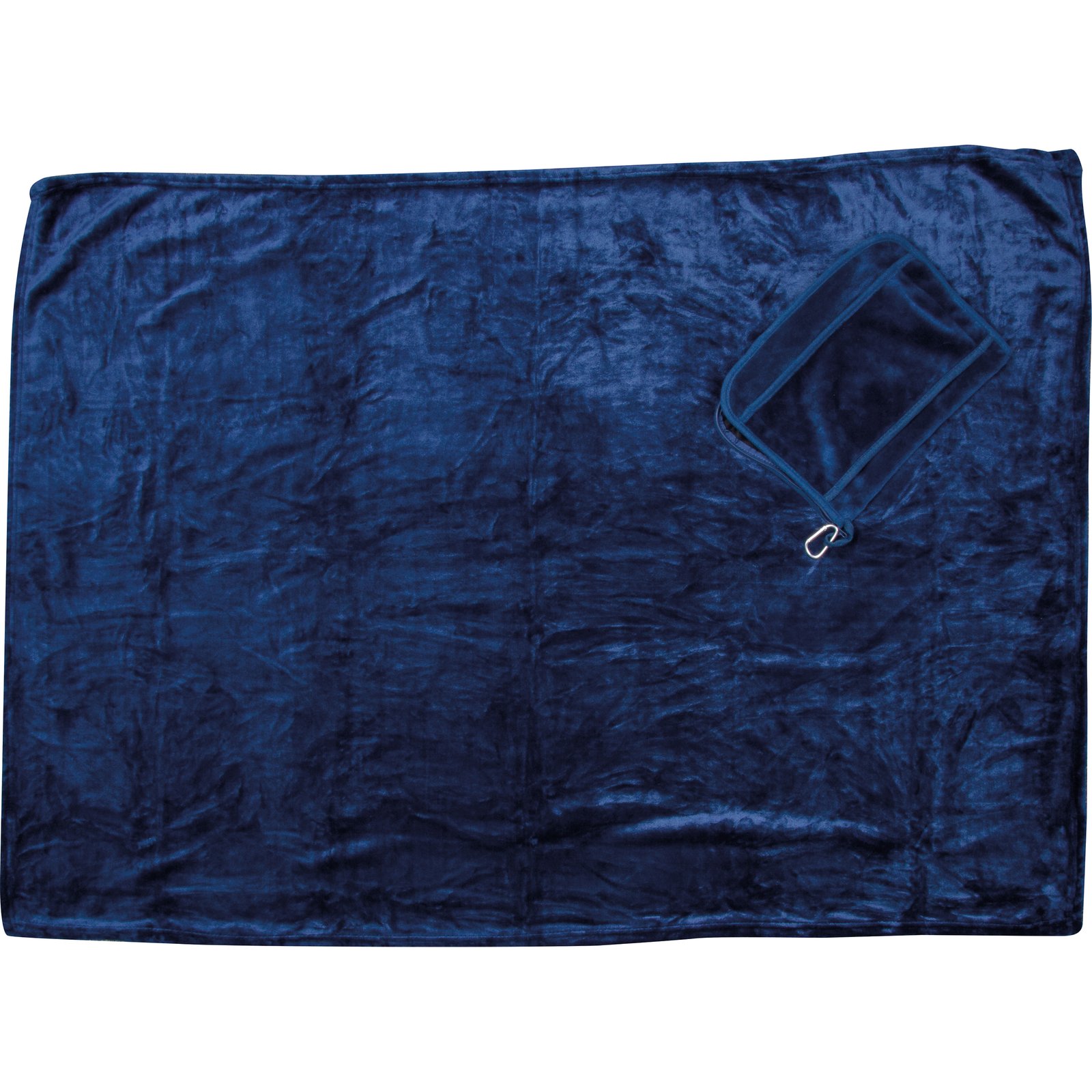 2in1 soft blanket with pillow CONRAD navy blue - Image 5