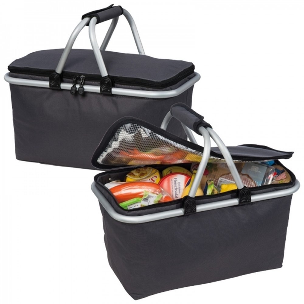 Thermal shopping bag JULIET dark grey - Image 4
