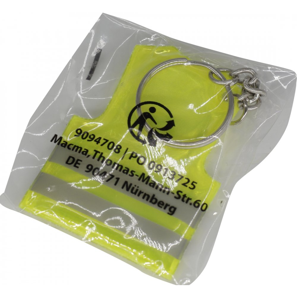 Reflective vest keyring MIRIAM yellow - Image 5