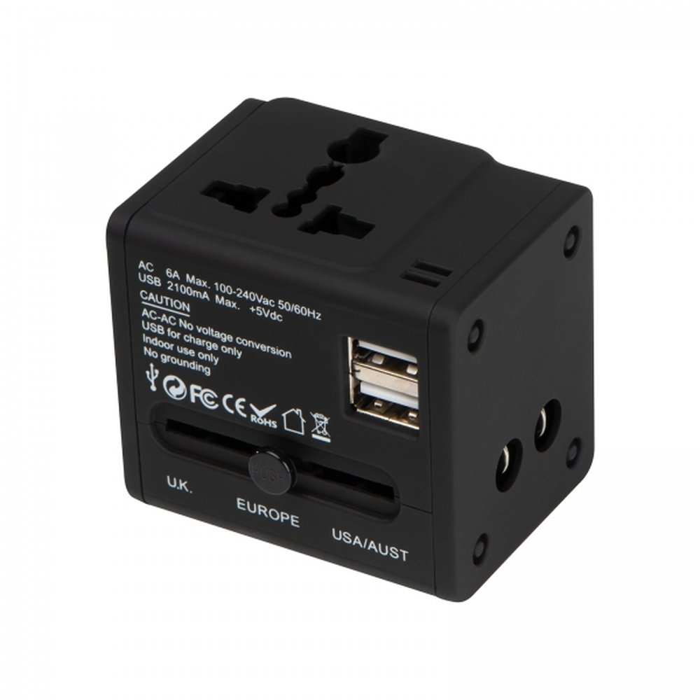 Travel adapter TADDEO black - Image 3
