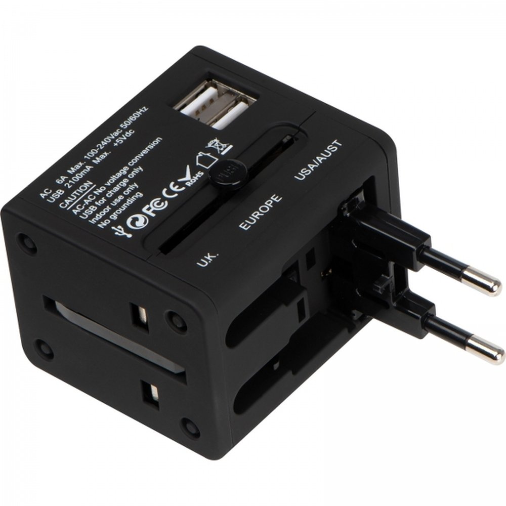 Travel adapter TADDEO black - Image 5