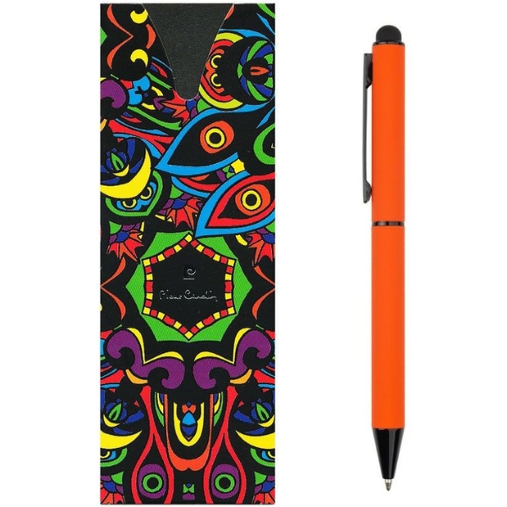 Metal ballpoint pen touch pen soft touch CELEBRATION Pierre Cardin orange - Image 2