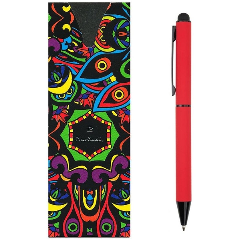 Metal ballpoint pen touch pen soft touch CELEBRATION Pierre Cardin red - Image 2