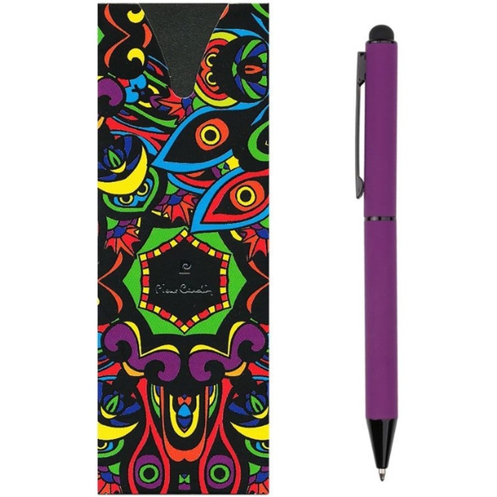 Metal ballpoint pen touch pen soft touch CELEBRATION Pierre Cardin violet - Image 2