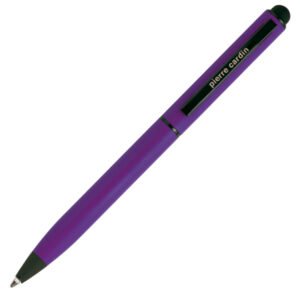 Metal ballpoint pen touch pen soft touch CELEBRATION Pierre Cardin violet