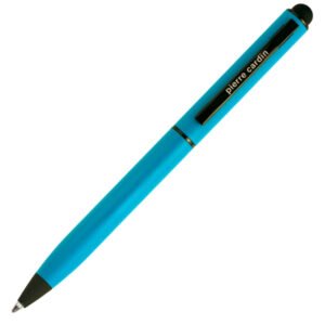 Metal ballpoint pen touch pen soft touch CELEBRATION Pierre Cardin light blue