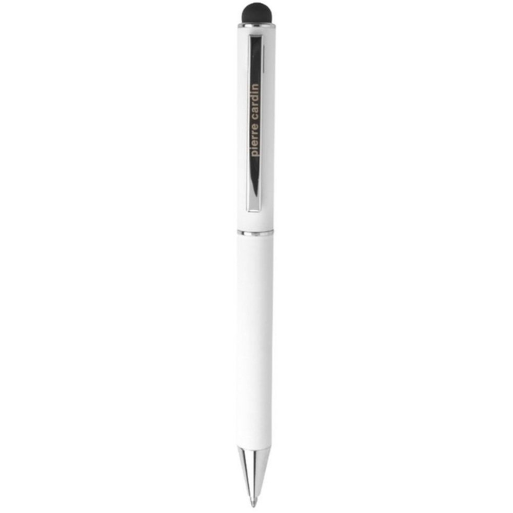 Metal ballpoint pen touch pen soft touch CLAUDIE Pierre Cardin white - Image 3