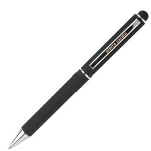 Metal ballpoint pen touch pen soft touch CLAUDIE Pierre Cardin black