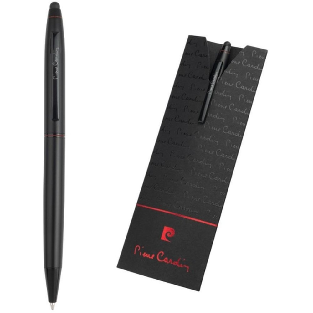 Metal ballpoint pen touch pen RENDOME Pierre Cardin black - Image 2