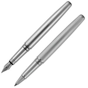 Writing set fountain pen & roller CHRISTOPHE Pierre Cardin grey