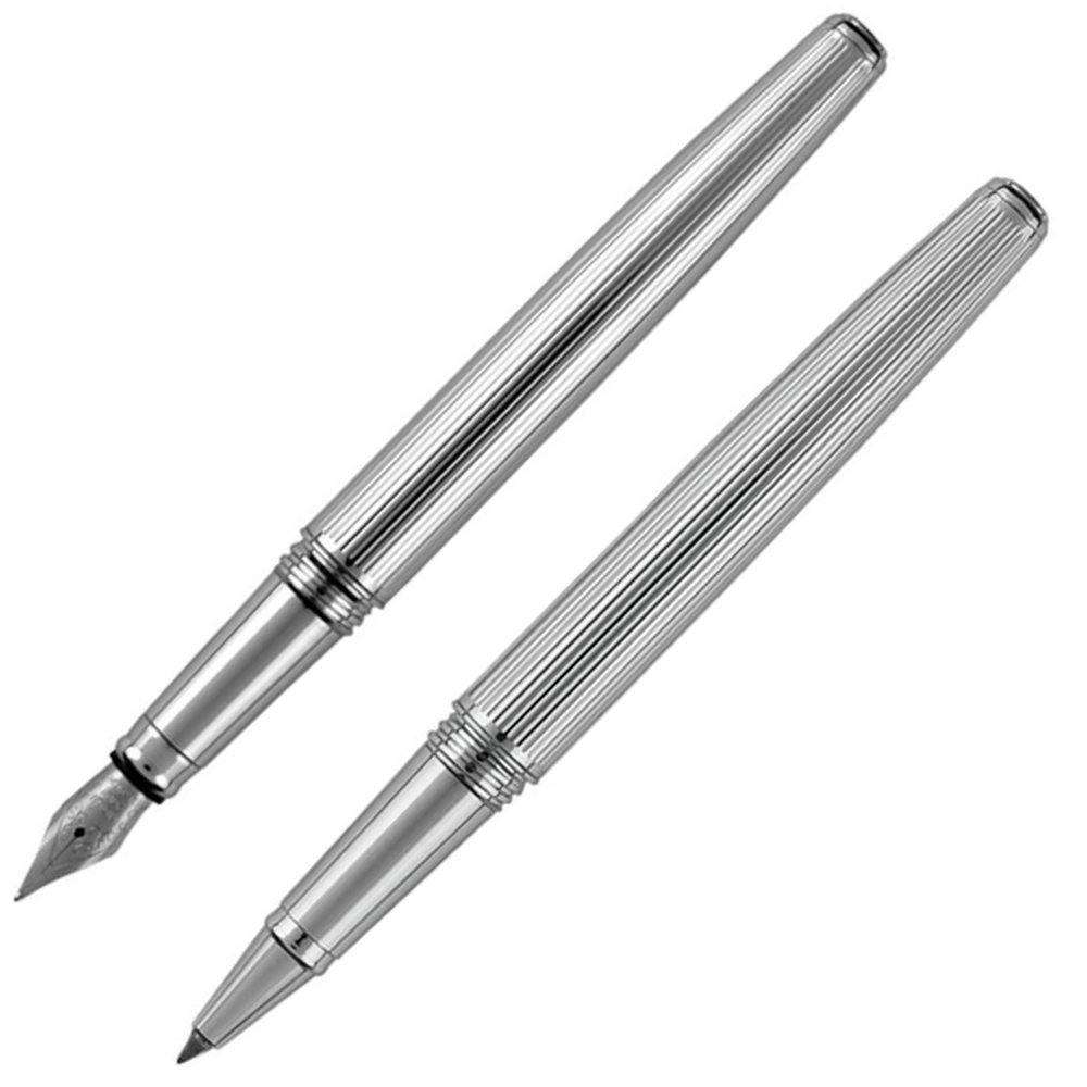 Writing set fountain pen & roller CHRISTOPHE Pierre Cardin grey