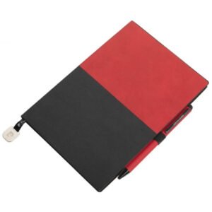 Notepad A5 & ballpoint pen REPORTER Pierre Cardin red