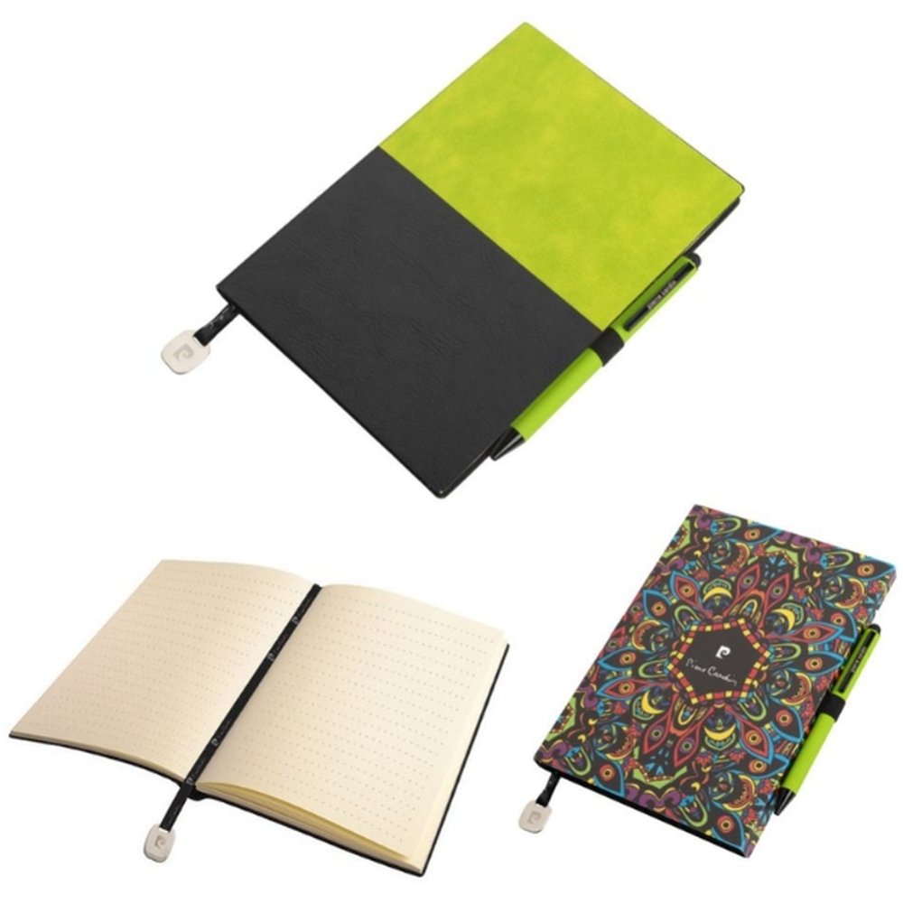 Notepad A5 & ballpoint pen REPORTER Pierre Cardin green - Image 2