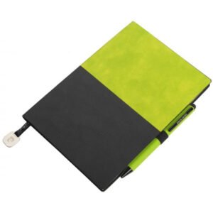 Notepad A5 & ballpoint pen REPORTER Pierre Cardin green