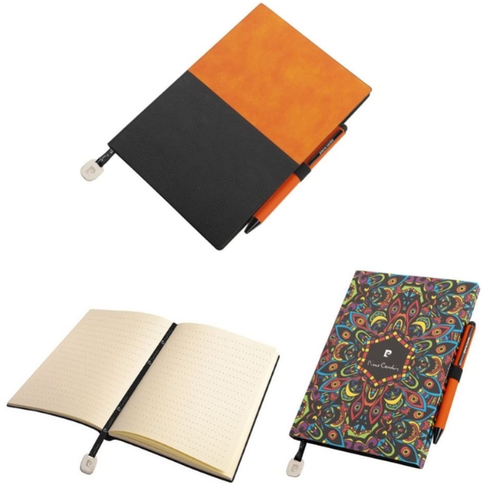 Notepad A5 & ballpoint pen REPORTER Pierre Cardin orange - Image 2