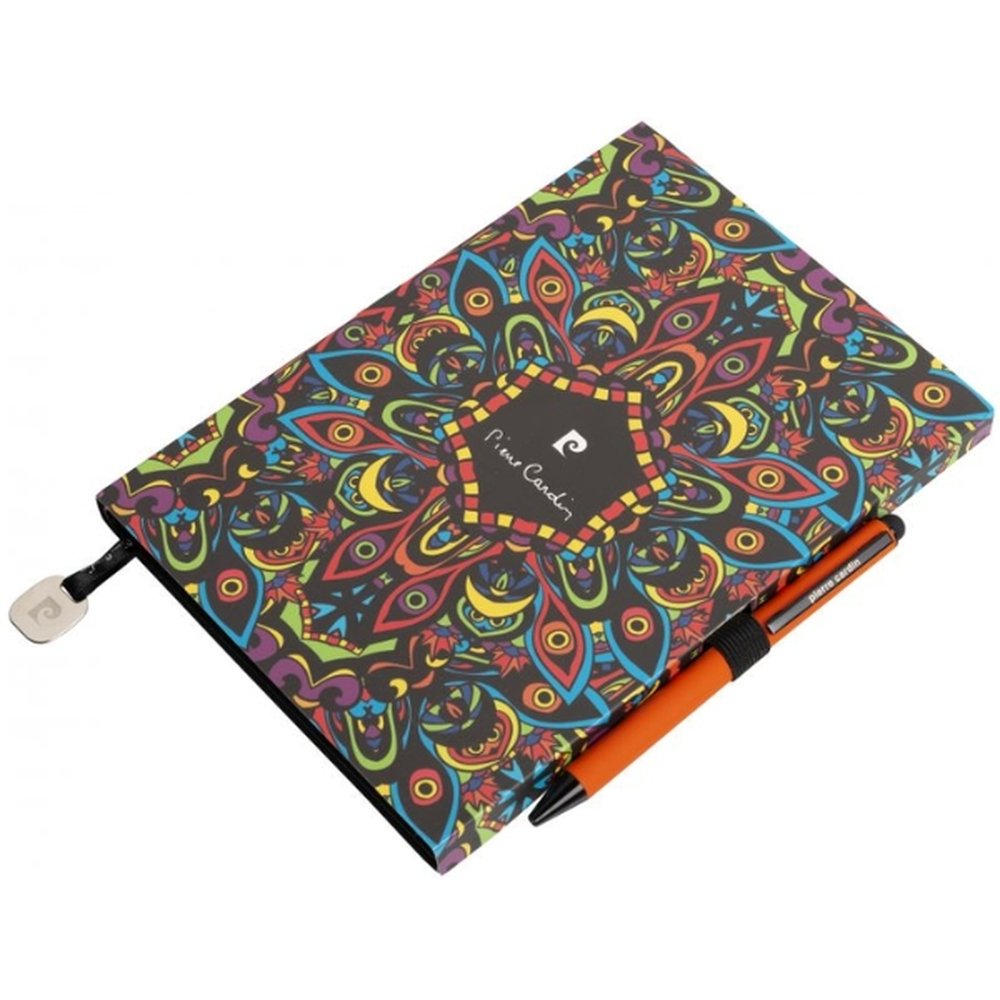 Notepad A5 & ballpoint pen REPORTER Pierre Cardin orange - Image 3