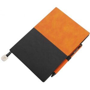 Notepad A5 & ballpoint pen REPORTER Pierre Cardin orange