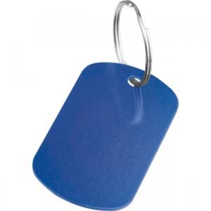 Metal keychain made of recycled aluminium LIESELOTTE blue