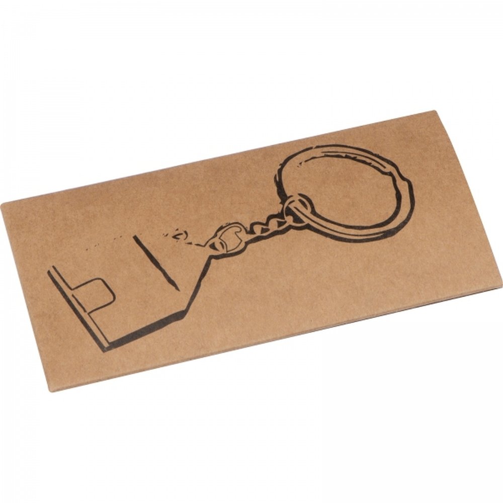 Metal house keyring GILBERT grey - Image 2