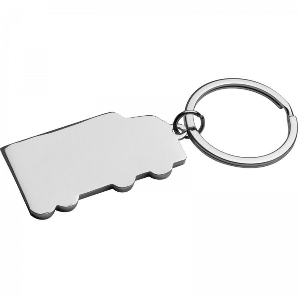 Metal car keyring PAULINA grey - Image 5