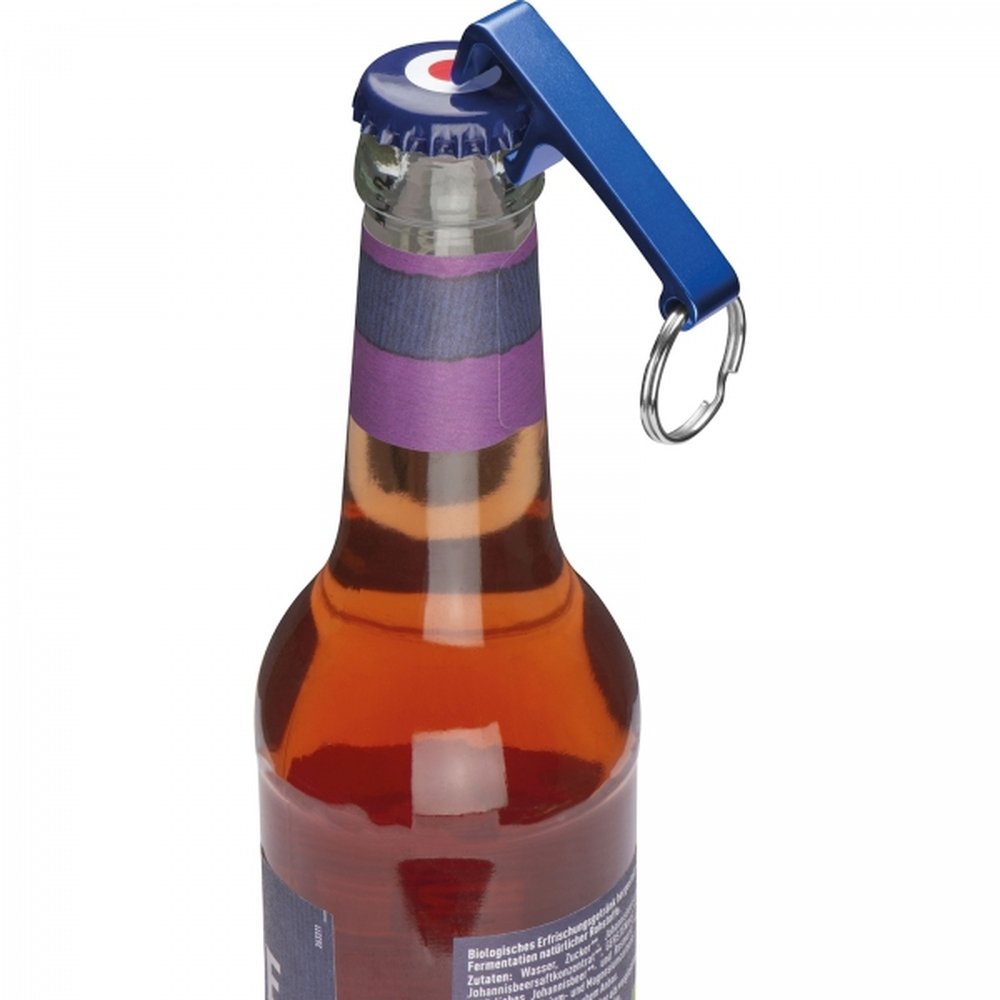 Metal bottle opener keyring ADRIANO blue - Image 3