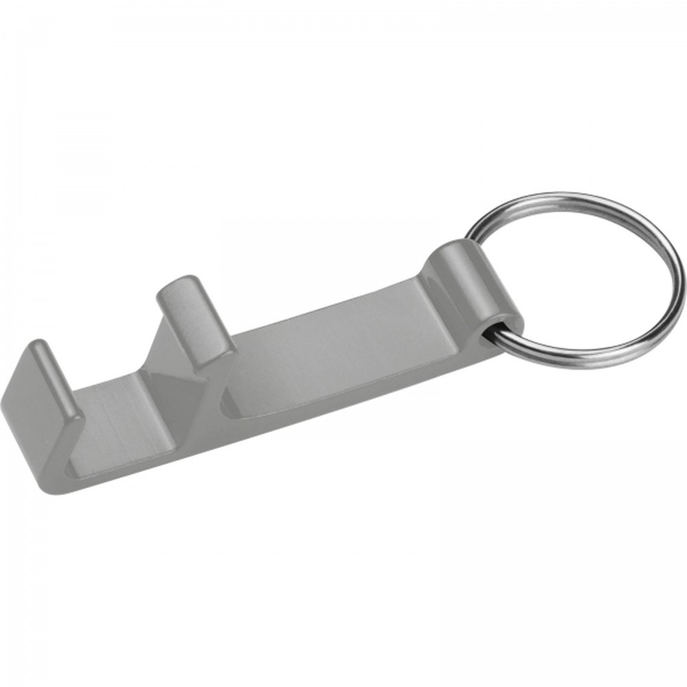 Metal bottle opener keyring ADRIANO grey - Image 2