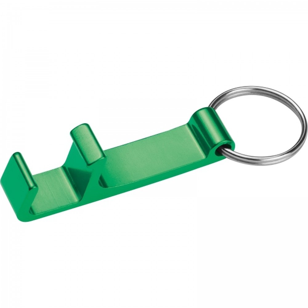 Metal bottle opener keyring ADRIANO green - Image 2