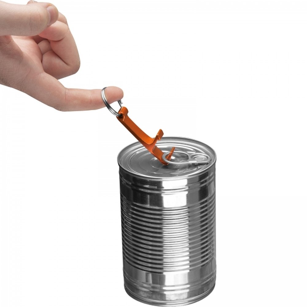 Metal bottle opener keyring ADRIANO orange - Image 4