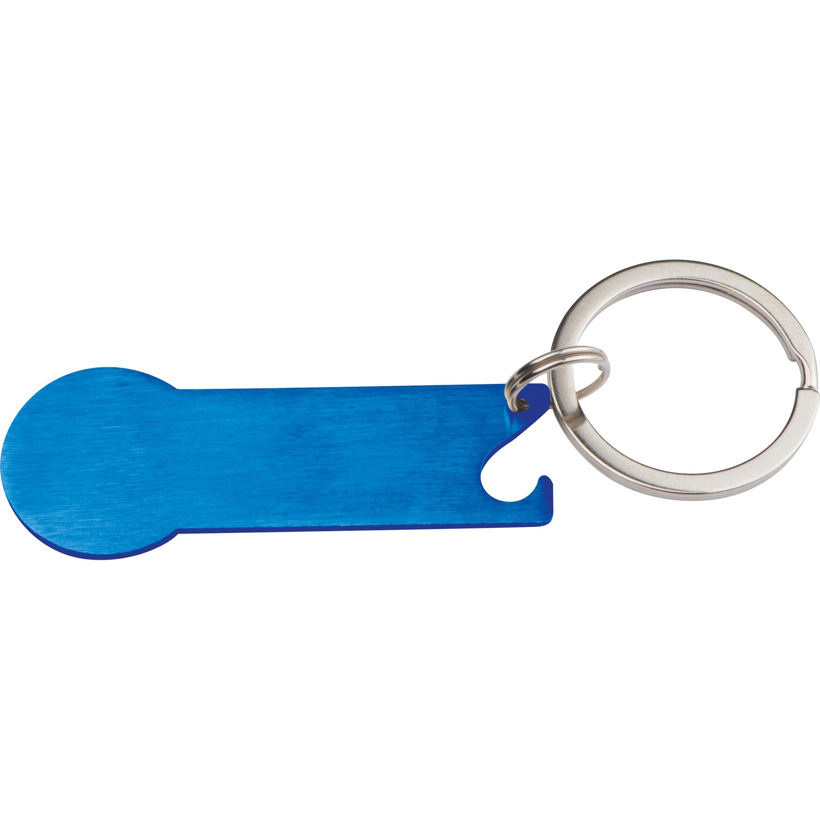 Metal bottle opener keyring with token RODNEY blue - Image 2