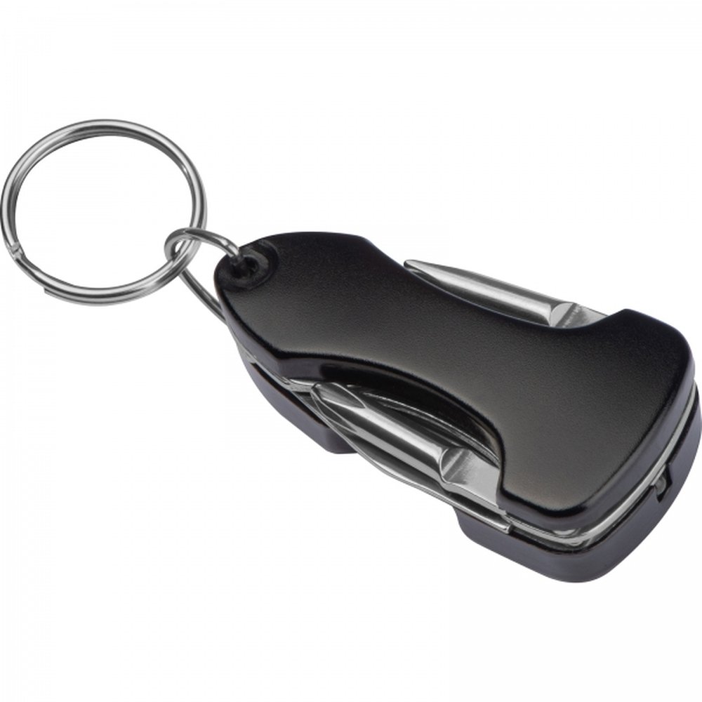 Multifunctional tool keyring INGEBORG black - Image 3