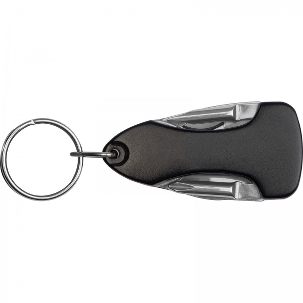Multifunctional tool keyring INGEBORG black - Image 4