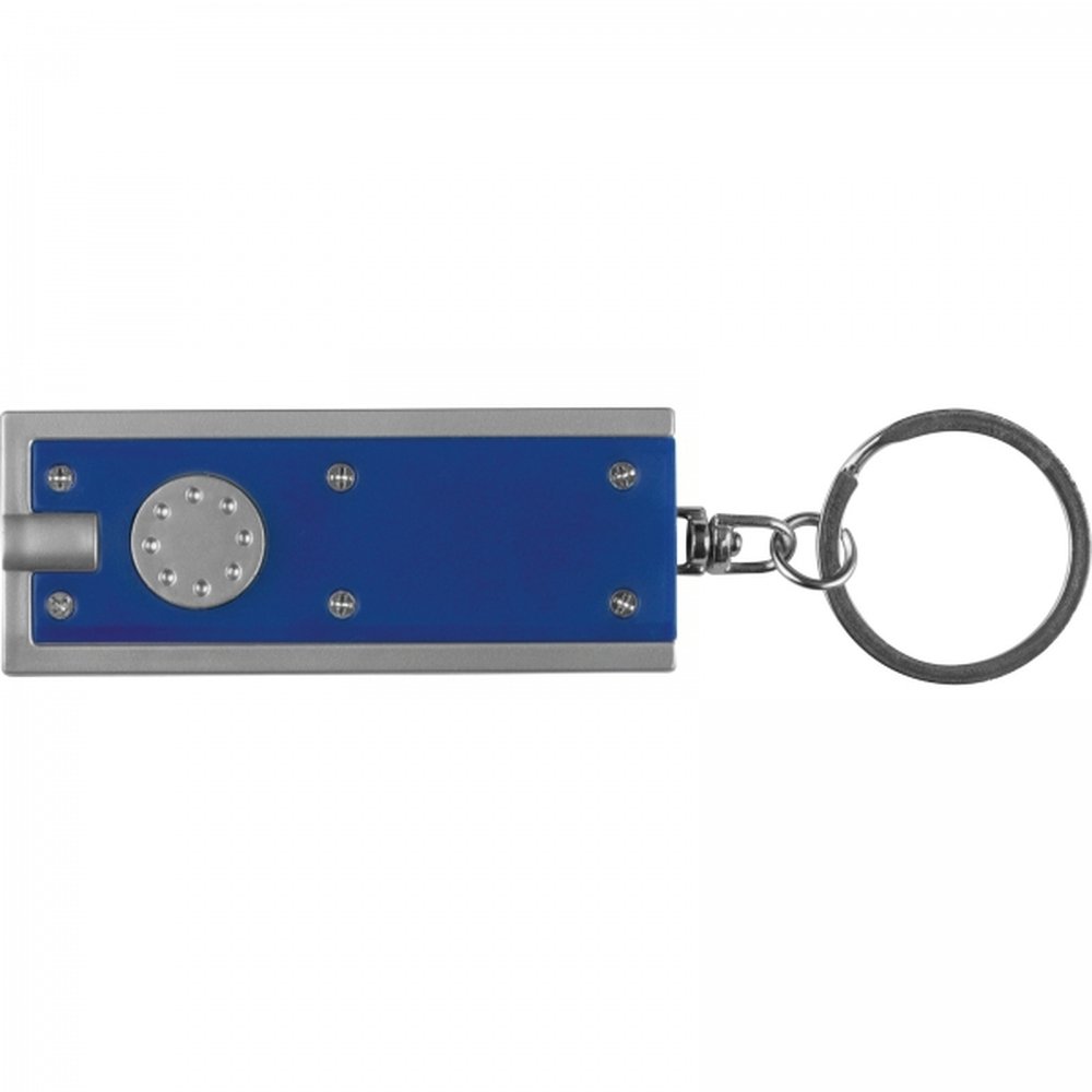 Plastic keyring AGUSTIN blue - Image 4