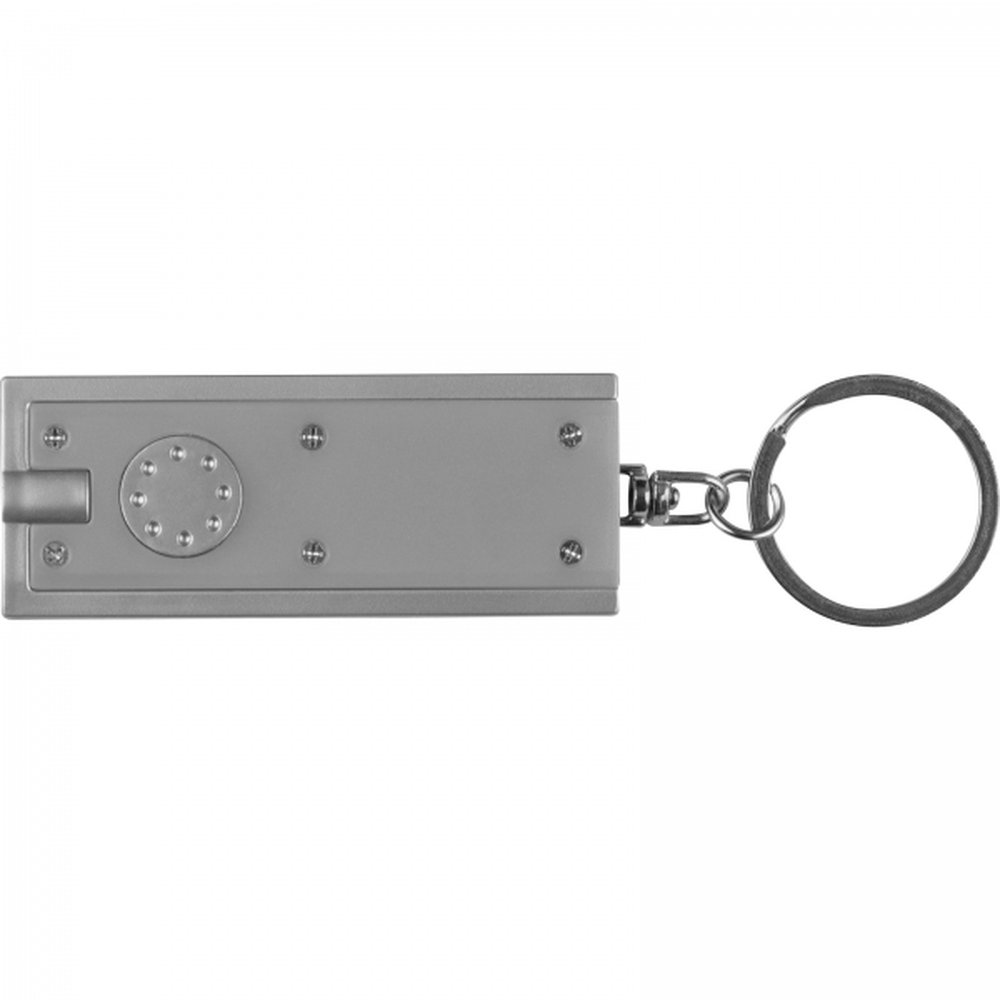 Plastic keyring AGUSTIN grey - Image 4