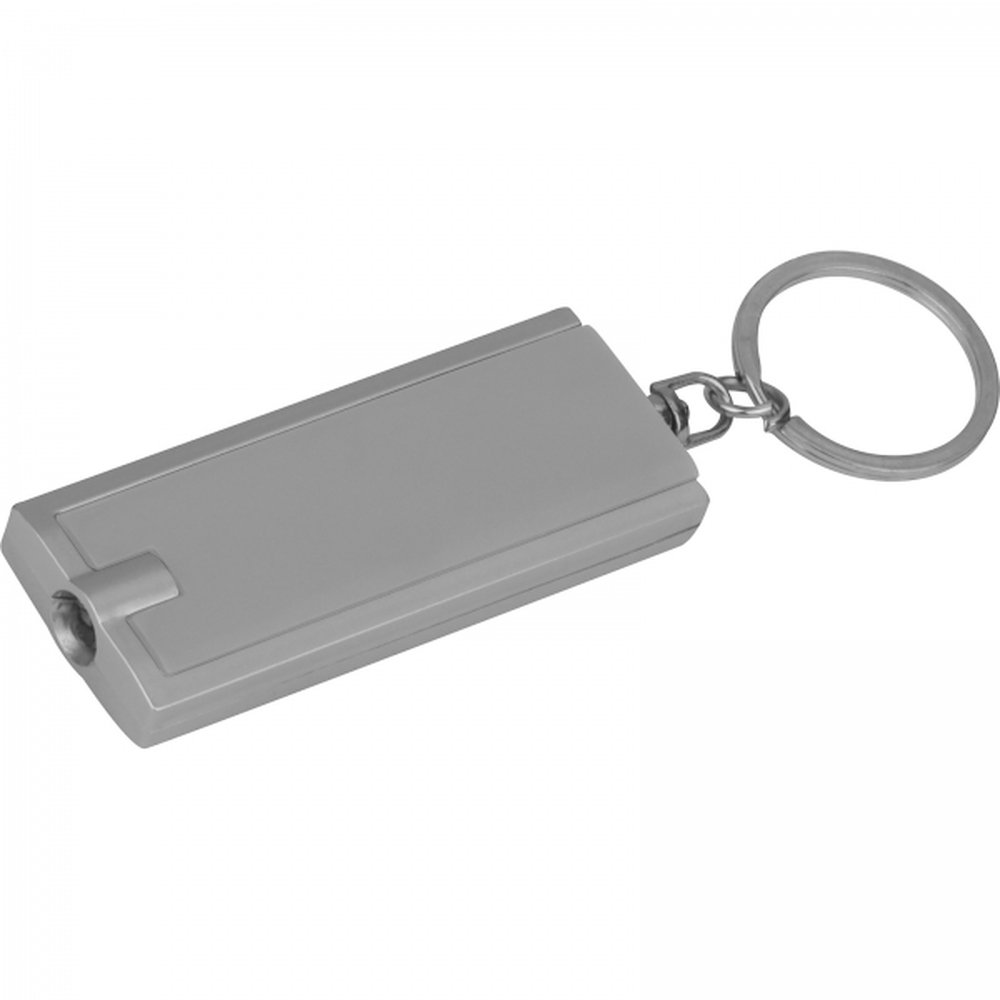 Plastic keyring AGUSTIN grey - Image 2