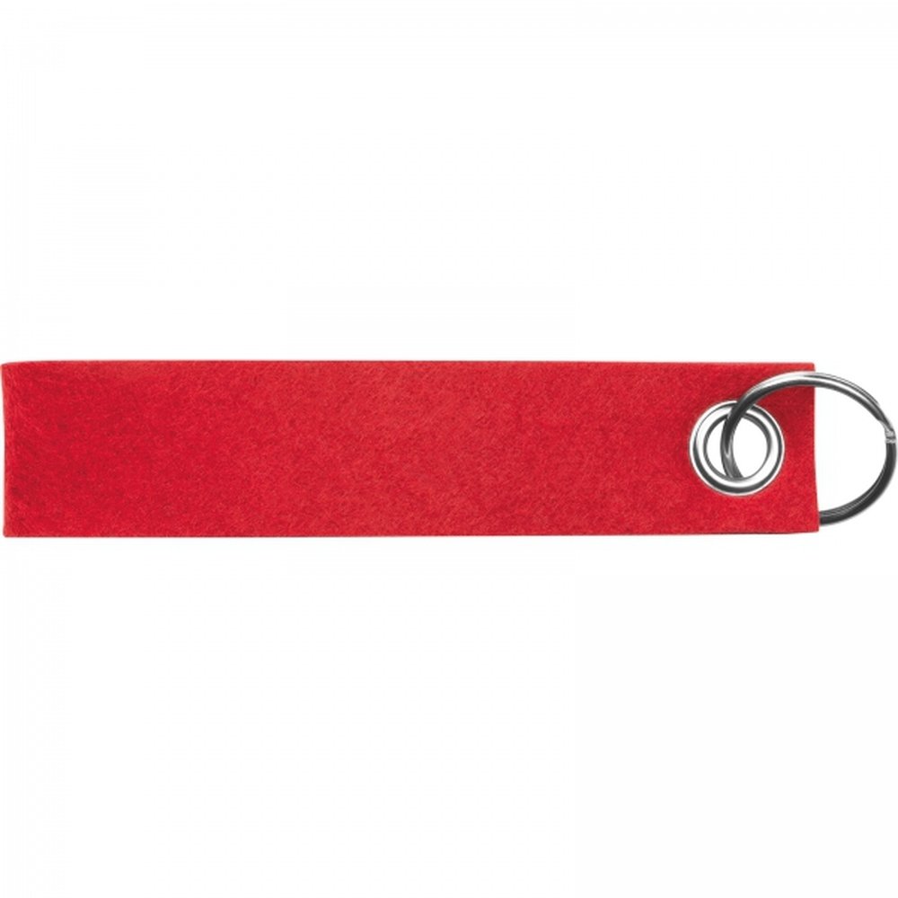 Keychain made of recycled felt PATRYCJA red - Image 3