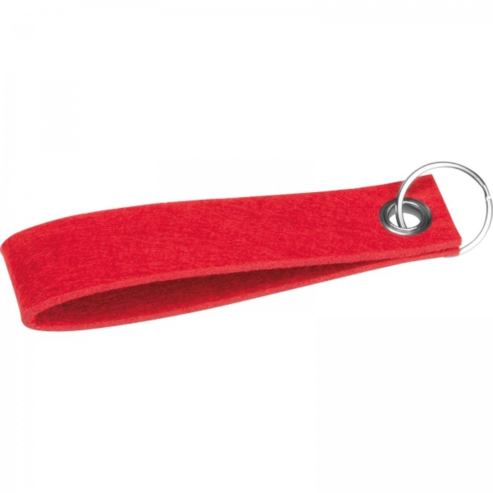 Keychain made of recycled felt PATRYCJA red - Image 2