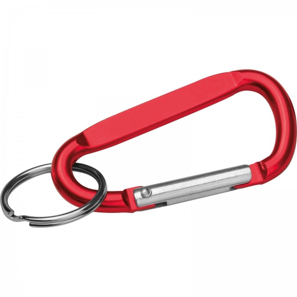 Keyring with carabiner LEAH red - Image 2