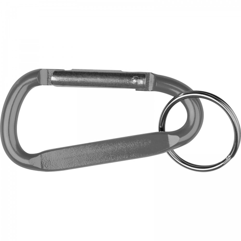 Keyring with carabiner LEAH grey - Image 3