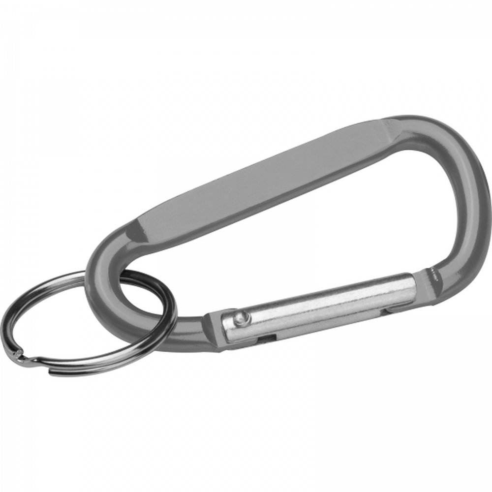 Keyring with carabiner LEAH grey - Image 2