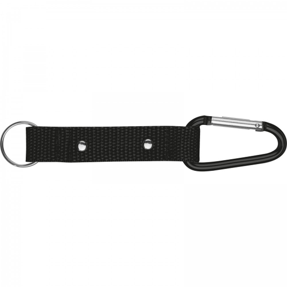 Keyring with carabiner PHYLLIS black - Image 4
