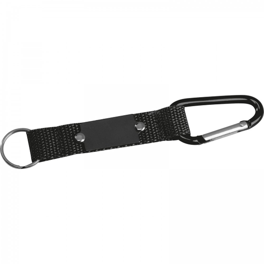 Keyring with carabiner PHYLLIS black - Image 2