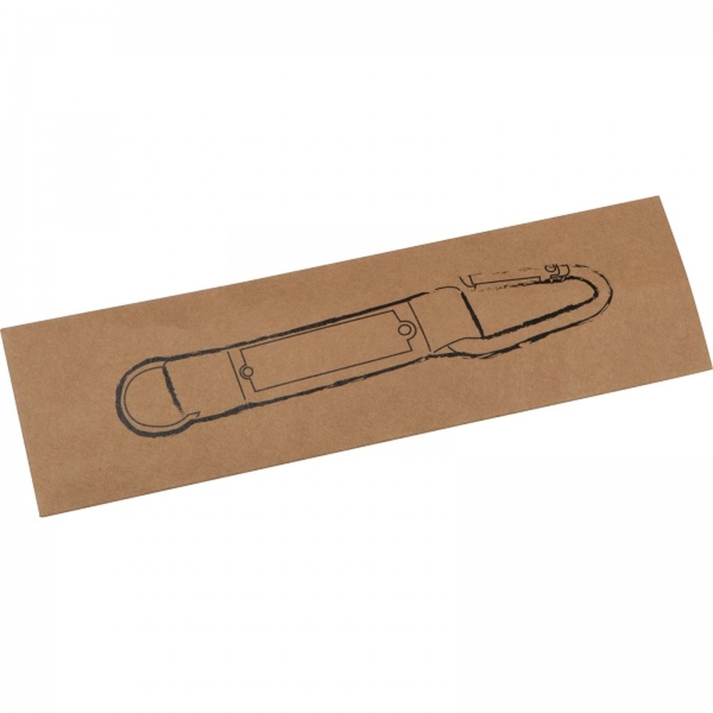 Keyring with carabiner PHYLLIS green - Image 3