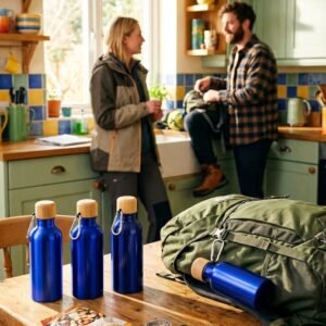 Metal bottle 400 ml MARILYN blue