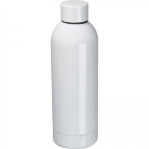 Thermal steel bottle 550 ml made of recycled steel SARA white