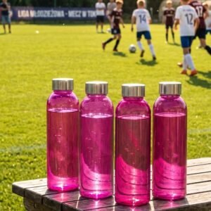 Glass bottle 500 ml EUGEN pink