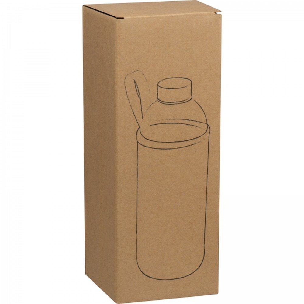 Glass bottle with sleeve 1000 ml JESSICA black - Image 2