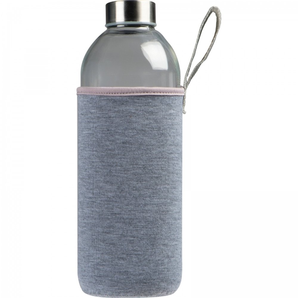 Glass bottle with sleeve 1000 ml JESSICA grey - Image 5