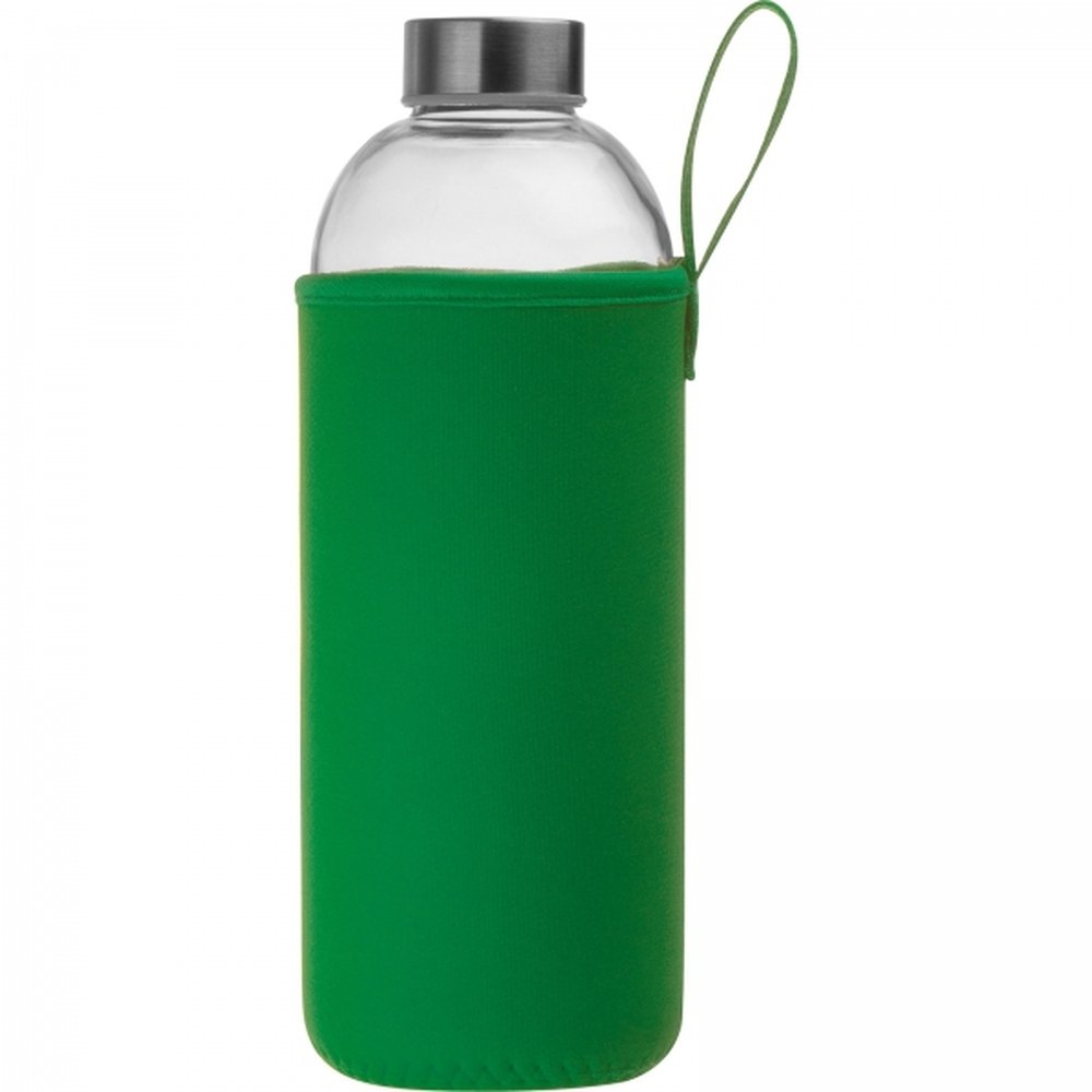 Glass bottle with sleeve 1000 ml JESSICA green - Image 5