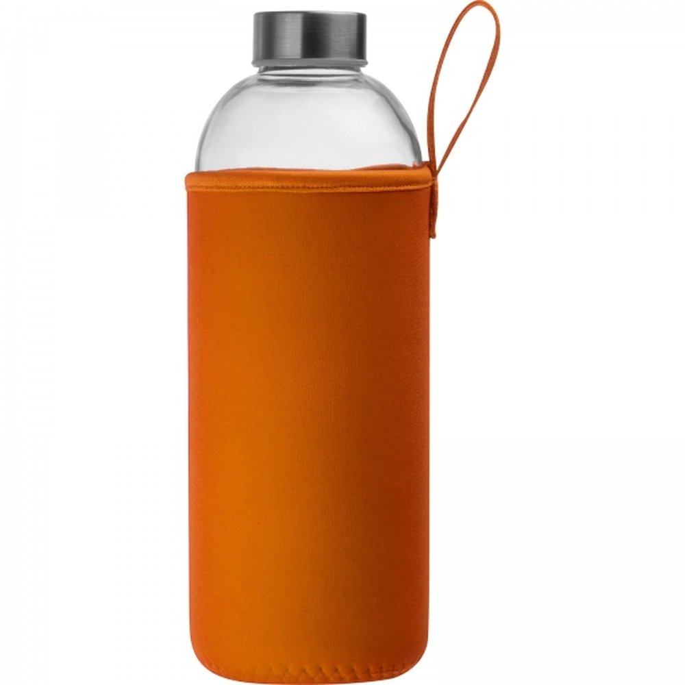Glass bottle with sleeve 1000 ml JESSICA orange - Image 5